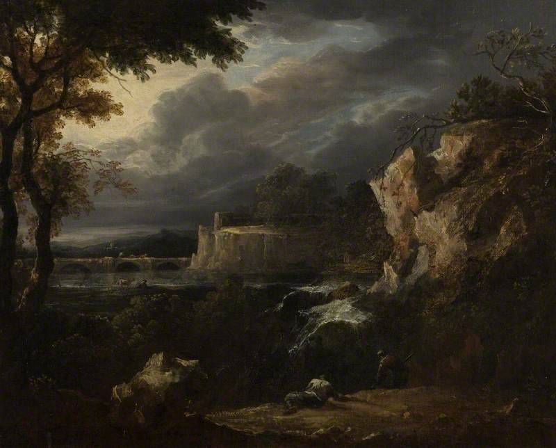 Landscape With A Bridge — Бенджамин Баркер Ii