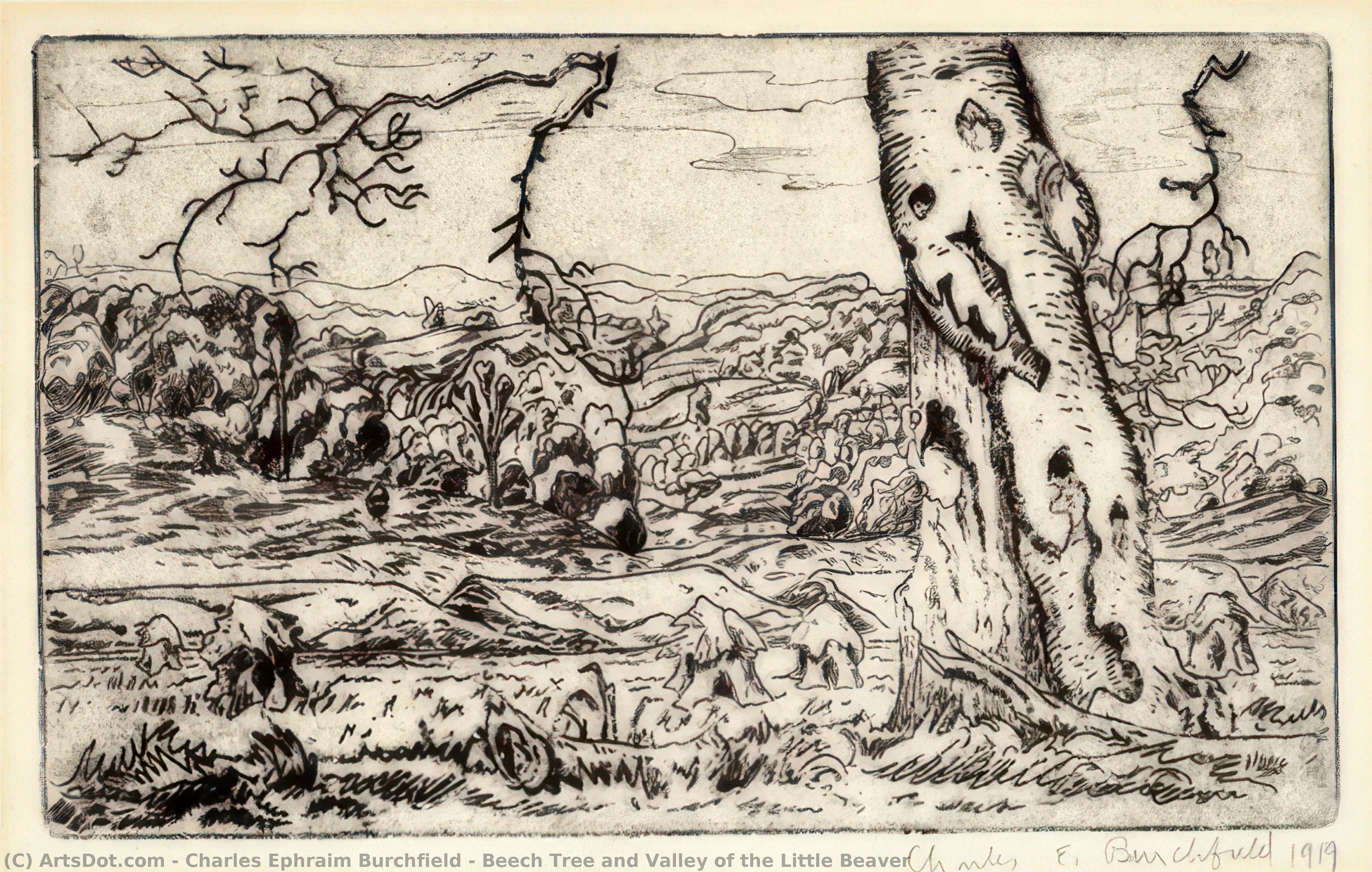 Beech Tree And Valley Of The Little Beaver — Charles Burchfield