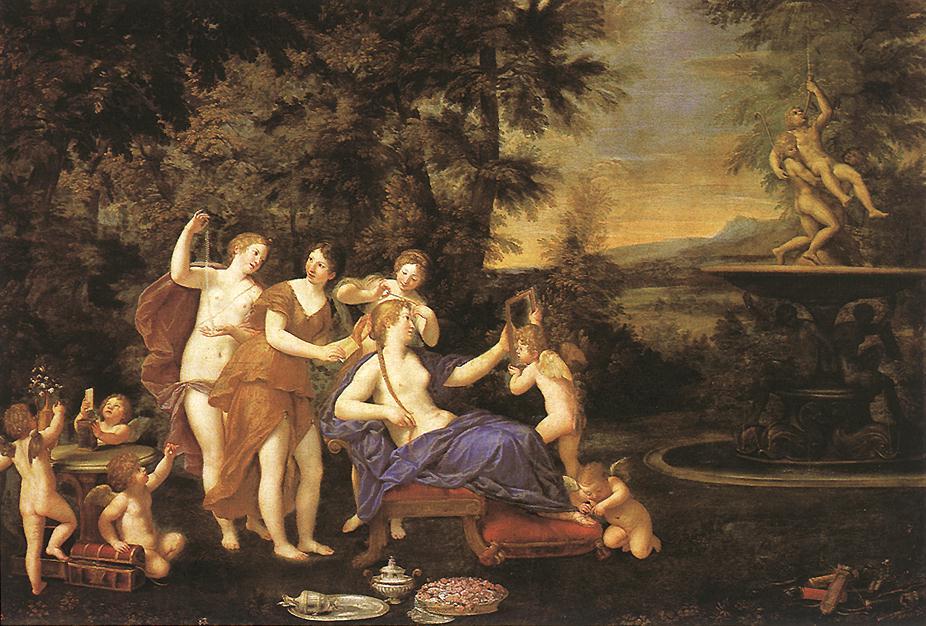 Venus Attended By Nymphs And Cupids — Frančesko Albani (l'albane)