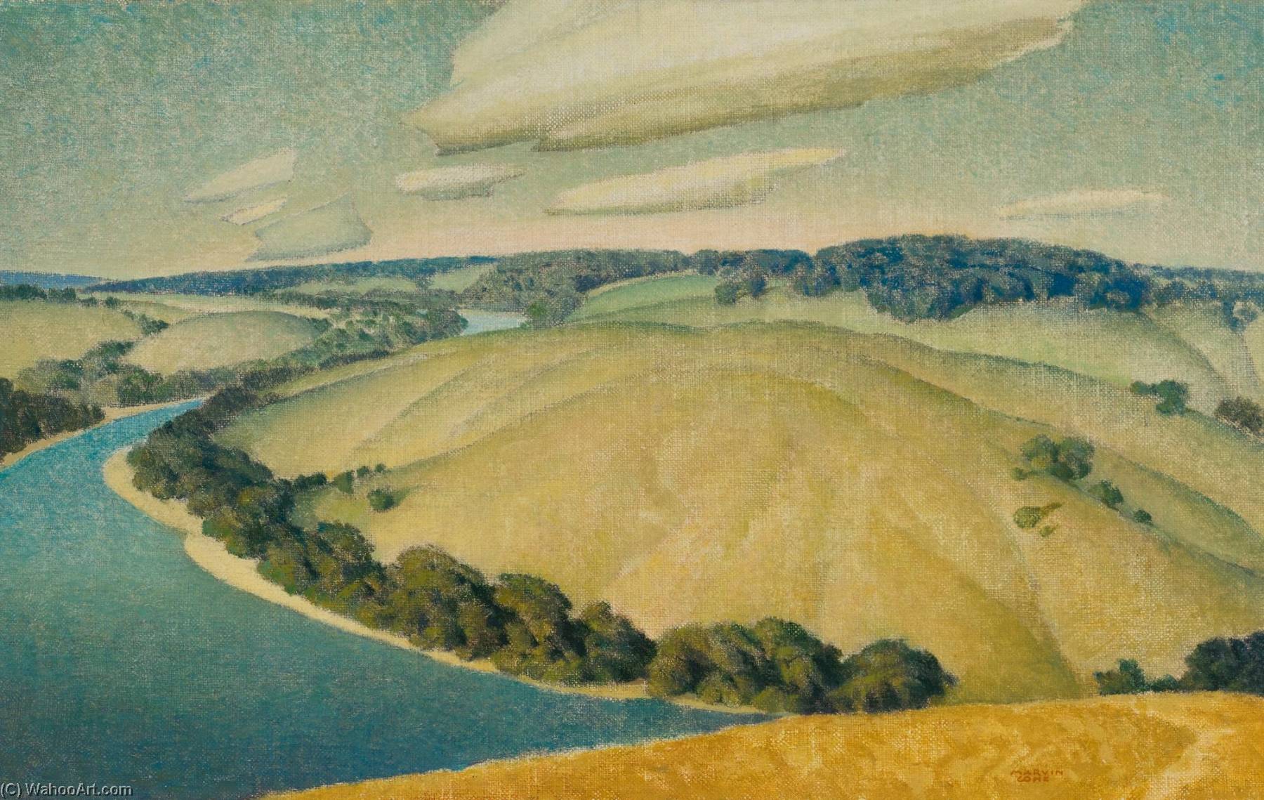 Hills And River — Marvin Cone