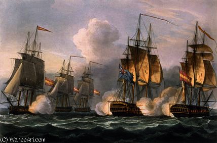 Capture Of The Dorothea, July 15th — Thomas Whitcombe