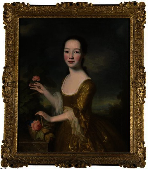 Portrait Of Elizabeth White, Three-quarter-length — George Romney