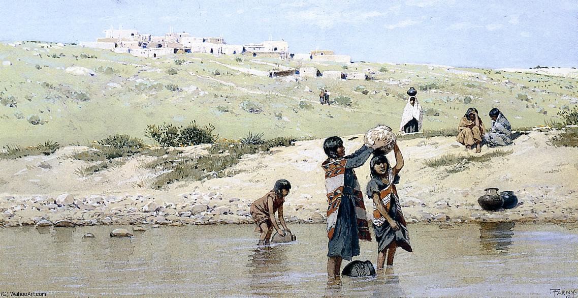 Drawing Water — Henry F Farny