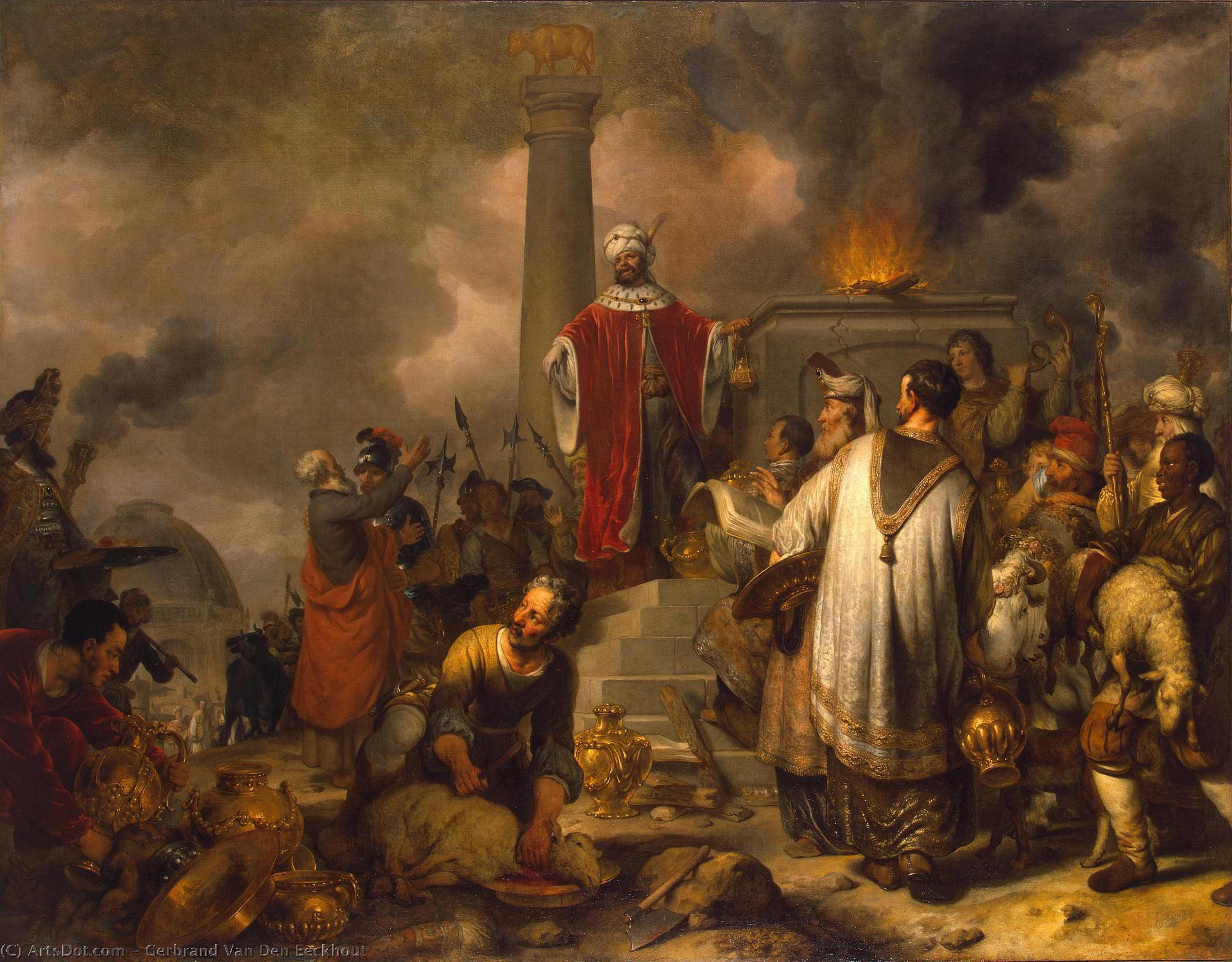 Jeroboam's Sacrifice At Bethel — Gerbrand Van Den Eeckhout