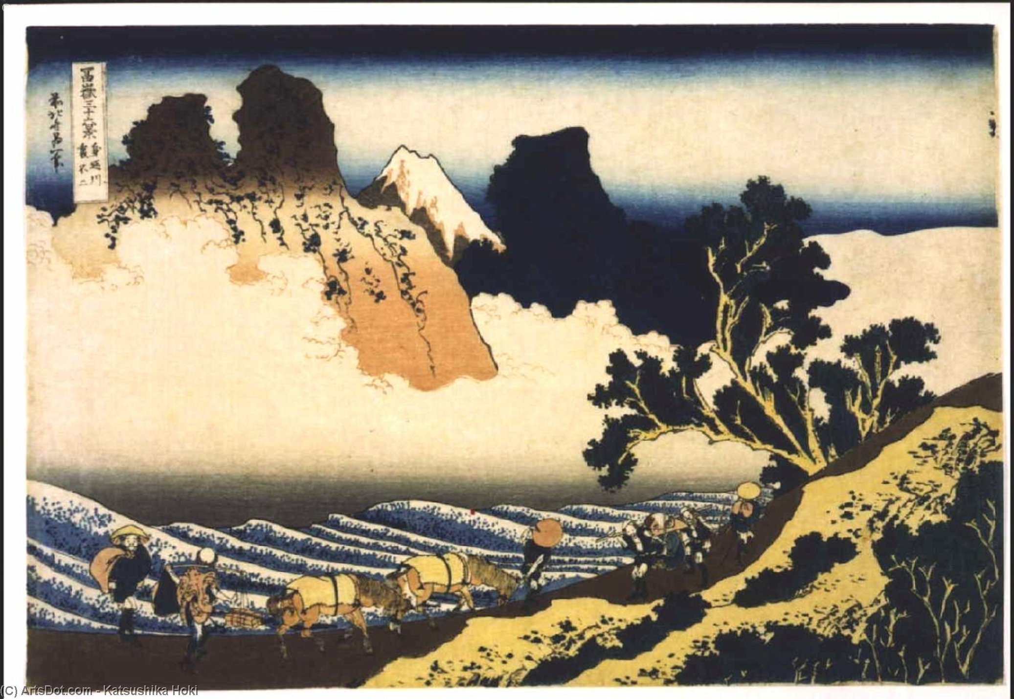 Fuji From The Minobu River — Katsushika Hokusai