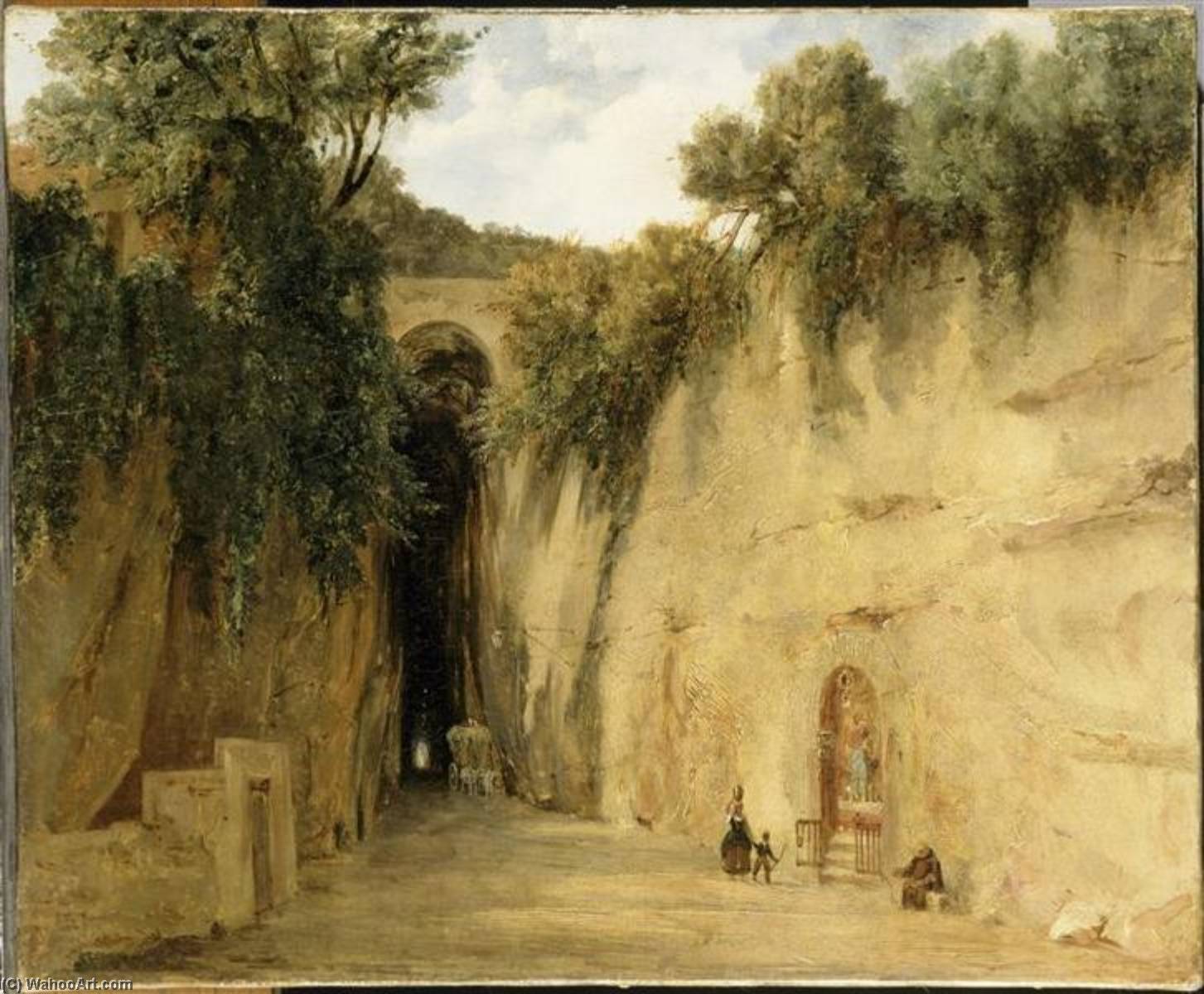 Entrée De L'ancienne Grotte Du Pausilippe La Route De Pouzzoles (ancien Titre) — François Marius Granet