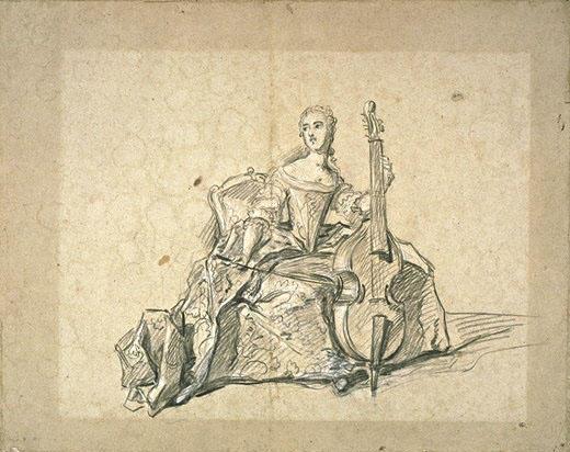Etude Pour Le Portrait De Madame Henriette De France, Assise 1 — Marc Nattier