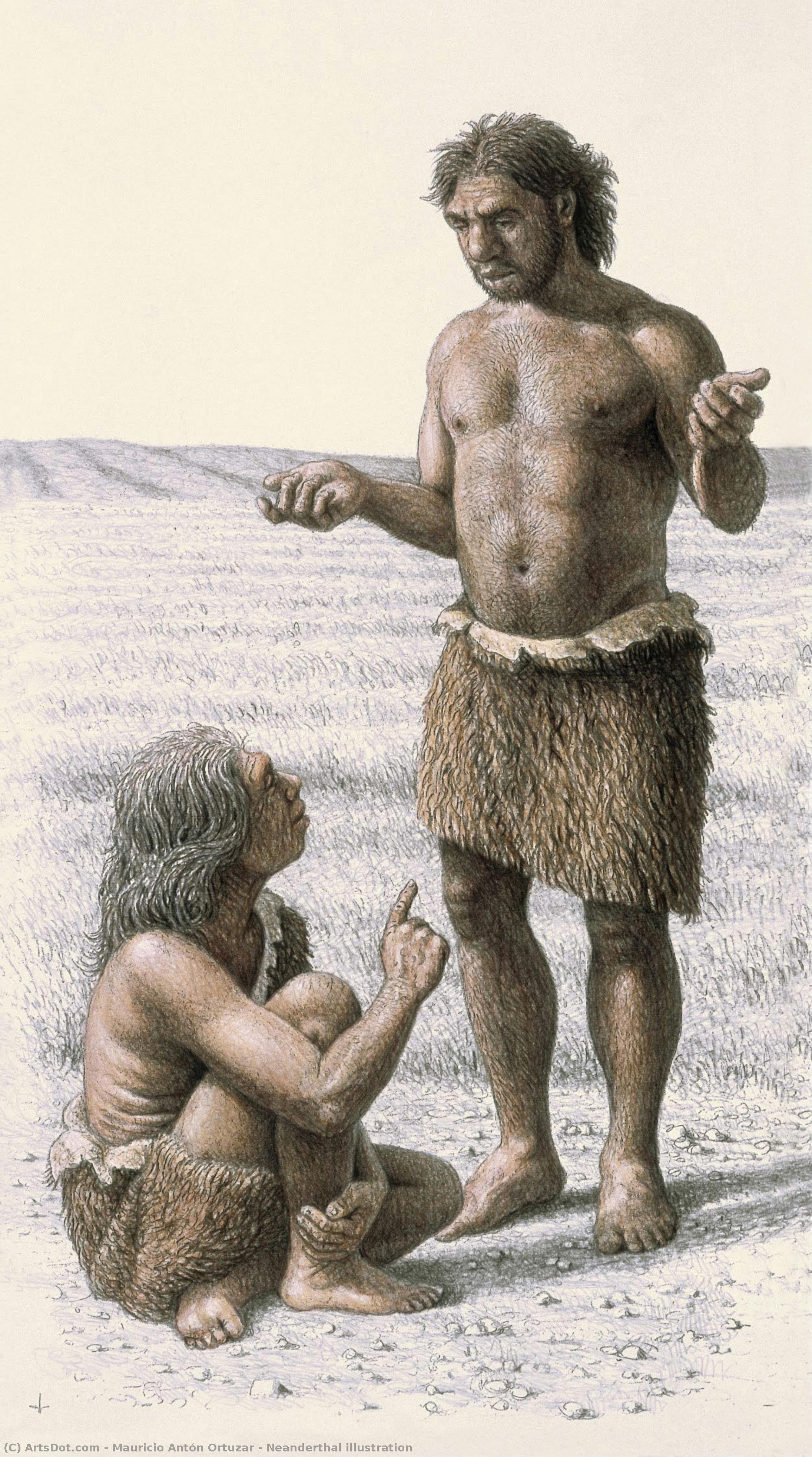 Neanderthal Illustration — Mauricio Antón Ortúzar