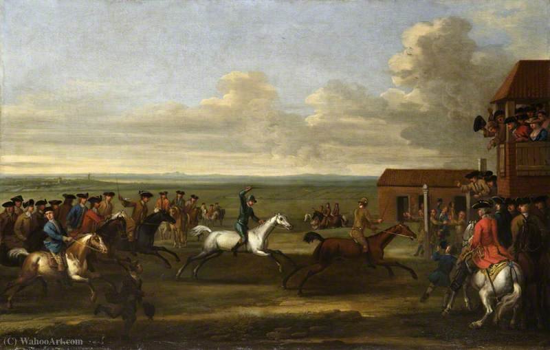 Horse Race At Newmarket — John Wootton