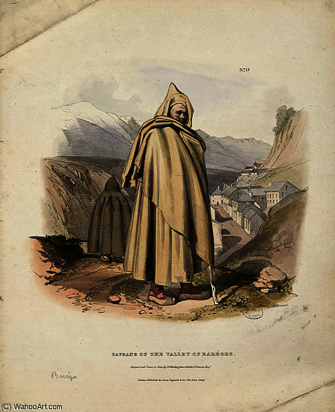 Paysans Of The Valley Of Bareges — Charles Duffield Harding