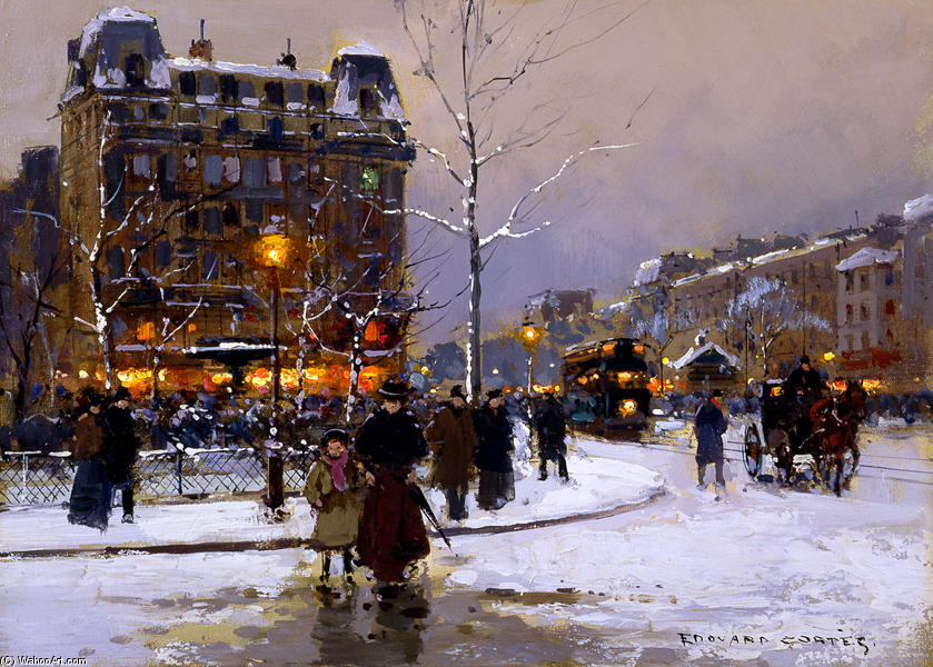 Place Pigalle, Winter — Edouard Cortès