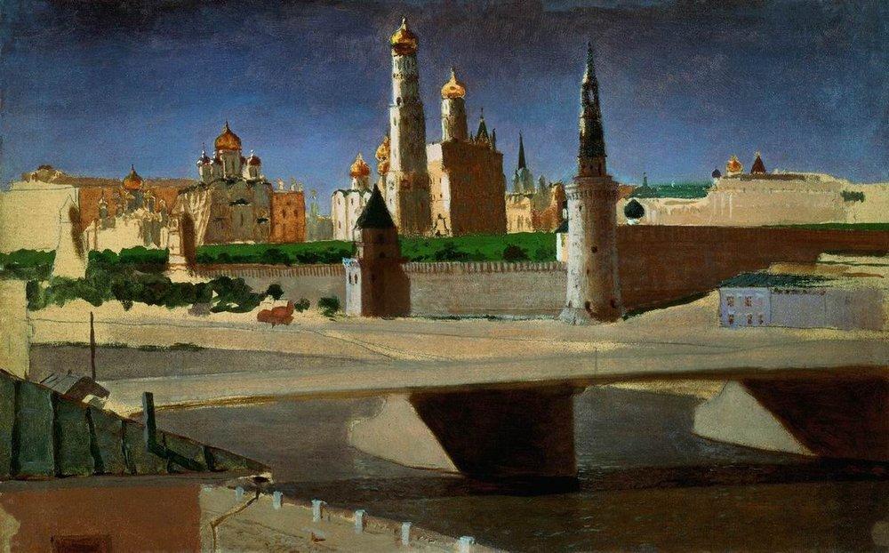 View Of The Kremlin From The Zamoskvorechye District — Arkhip Ivanovich Kuindzhi