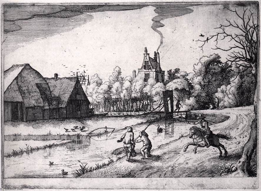 Jan Deyman's Country House And Orchard_2 — Claes Jansz The Younger Visscher