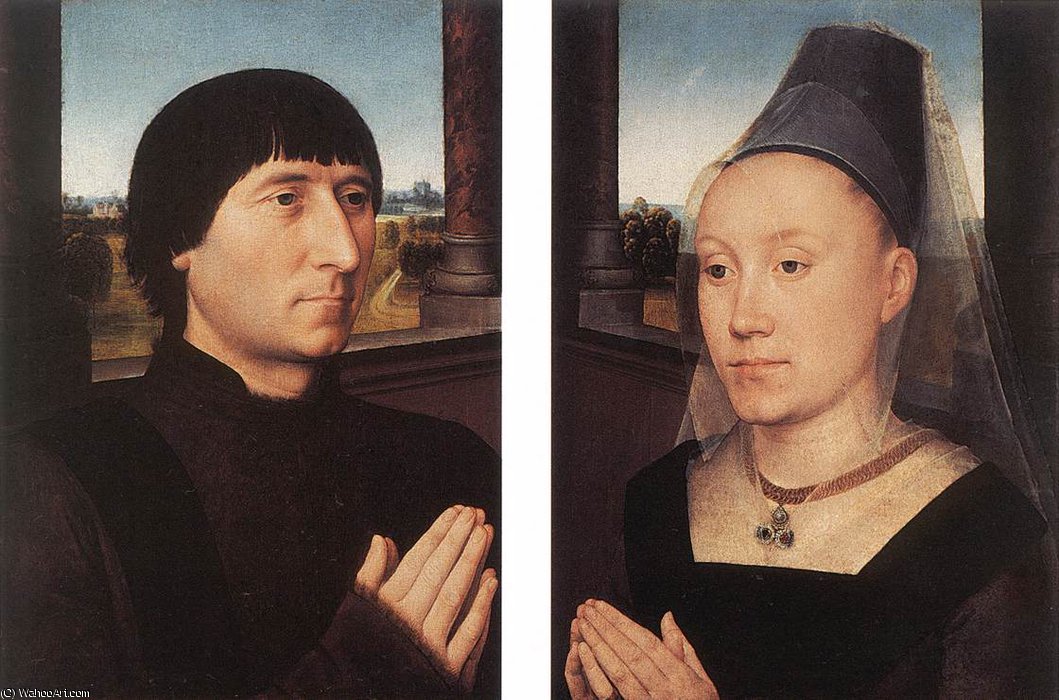 Middle - Portraits Of Willem Moreel And His Wife — Memling, Hans