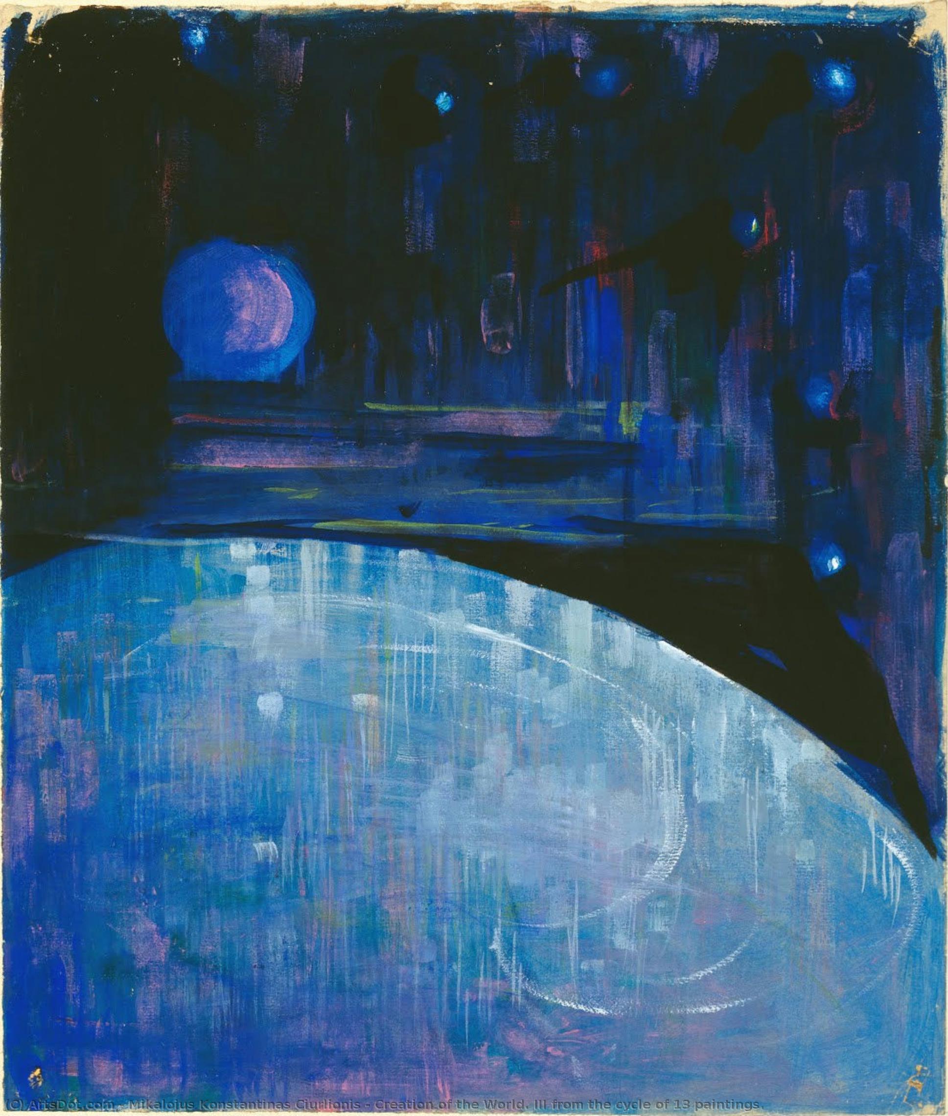 Creation Of The World. Iii From The Cycle Of 13 Paintings. — Mikalojus Konstantinas Čiurlionis