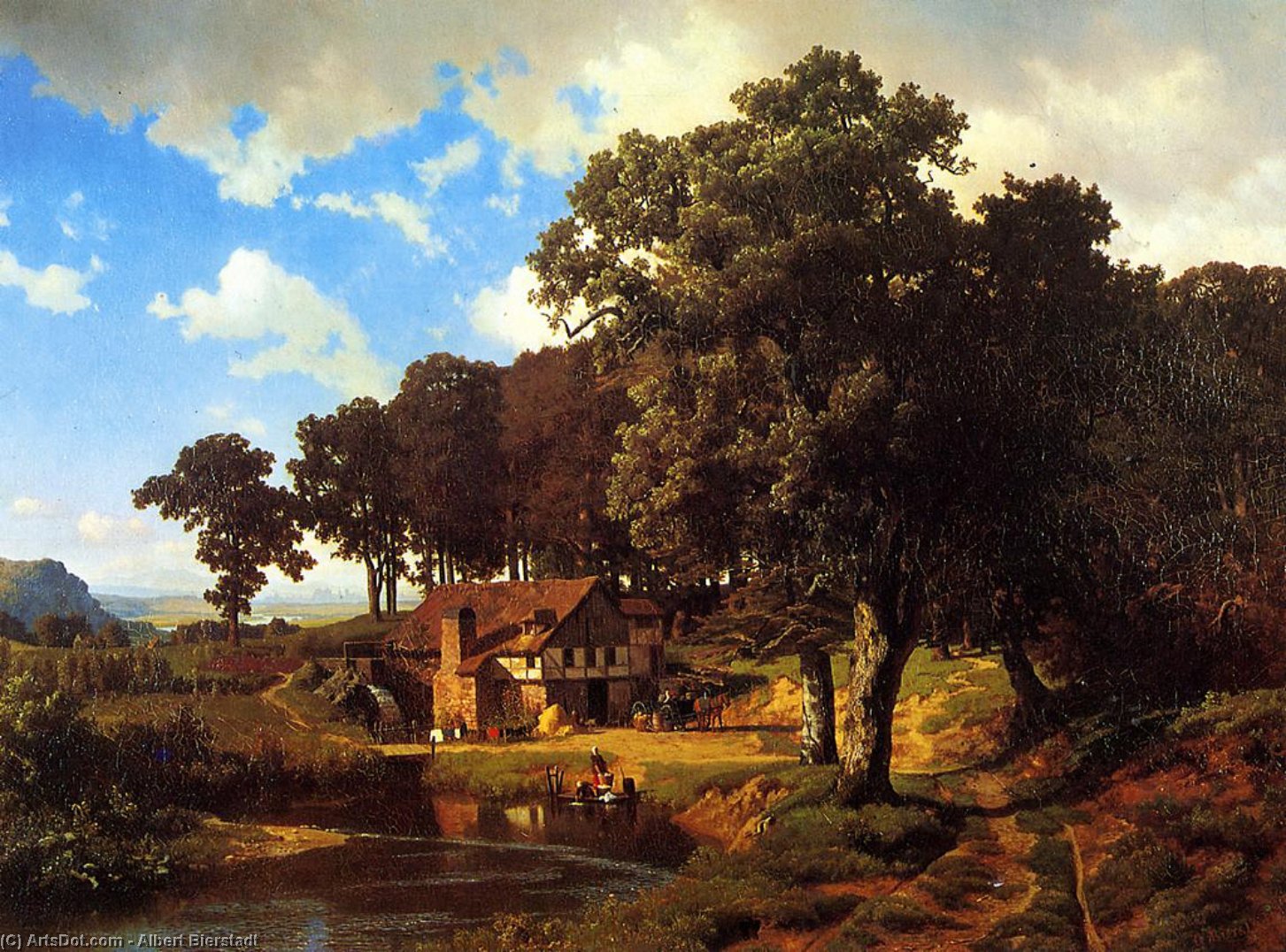 A Rustic Mill — Albert Bierstadt