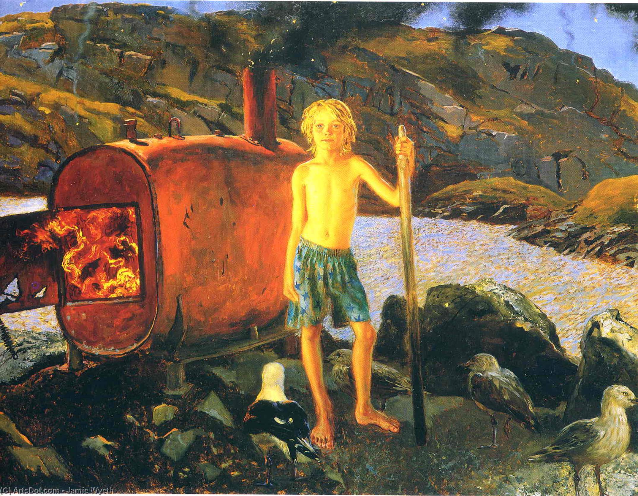 Cat Bates Of Monhegan — Jamie Wyeth