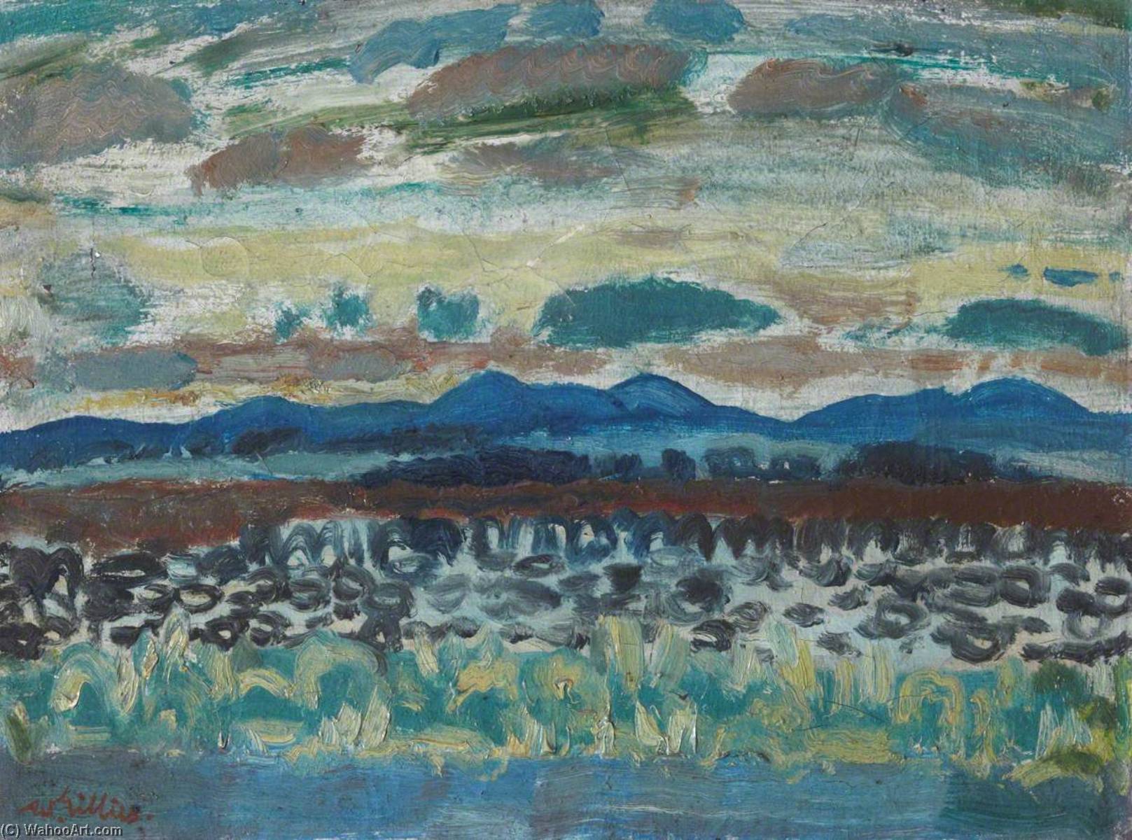 The Pentlands From Fountainside — Sir William George Gillies