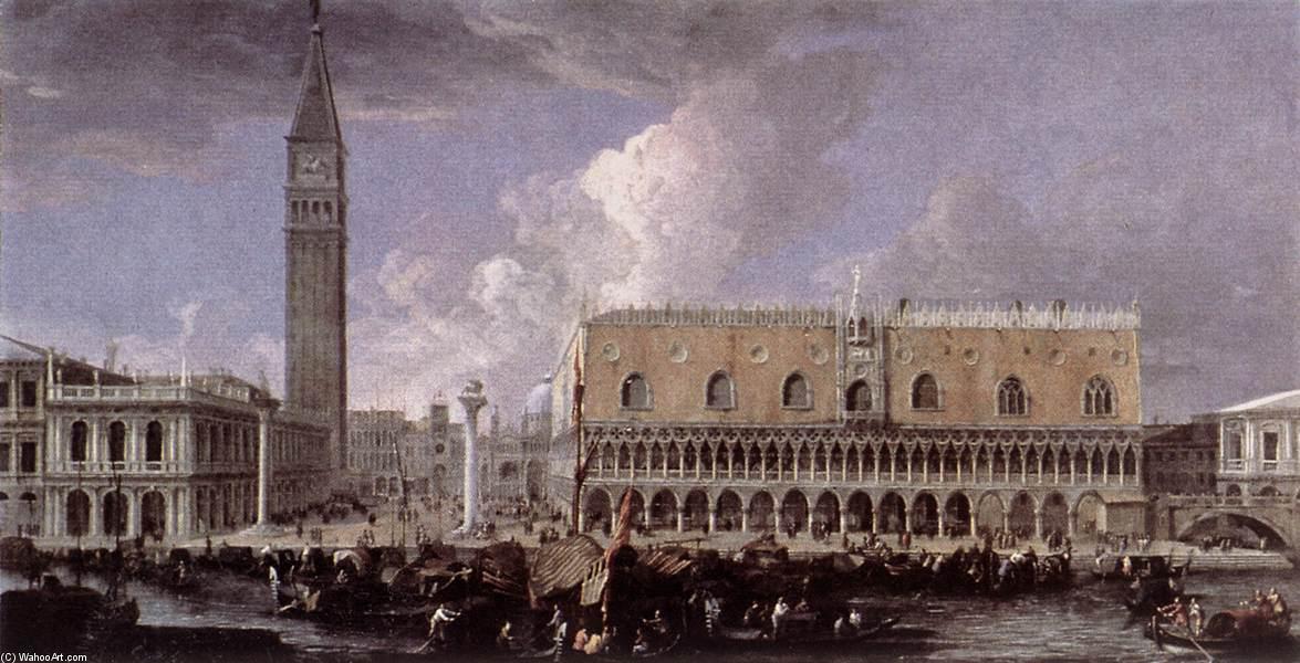 View Of The Wharf From The Bacino Di San Marco — Luca Carlevaris
