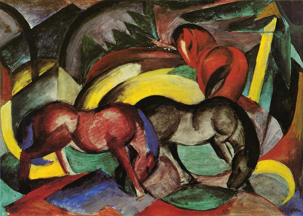 Three Horses — Франц Марк