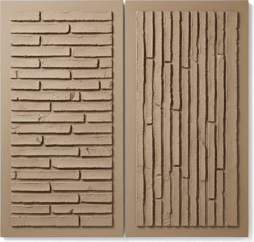 Monolithic Fragments In Sand: A Sculptural Study Of Eternal Architectural Serenity — David Moreau