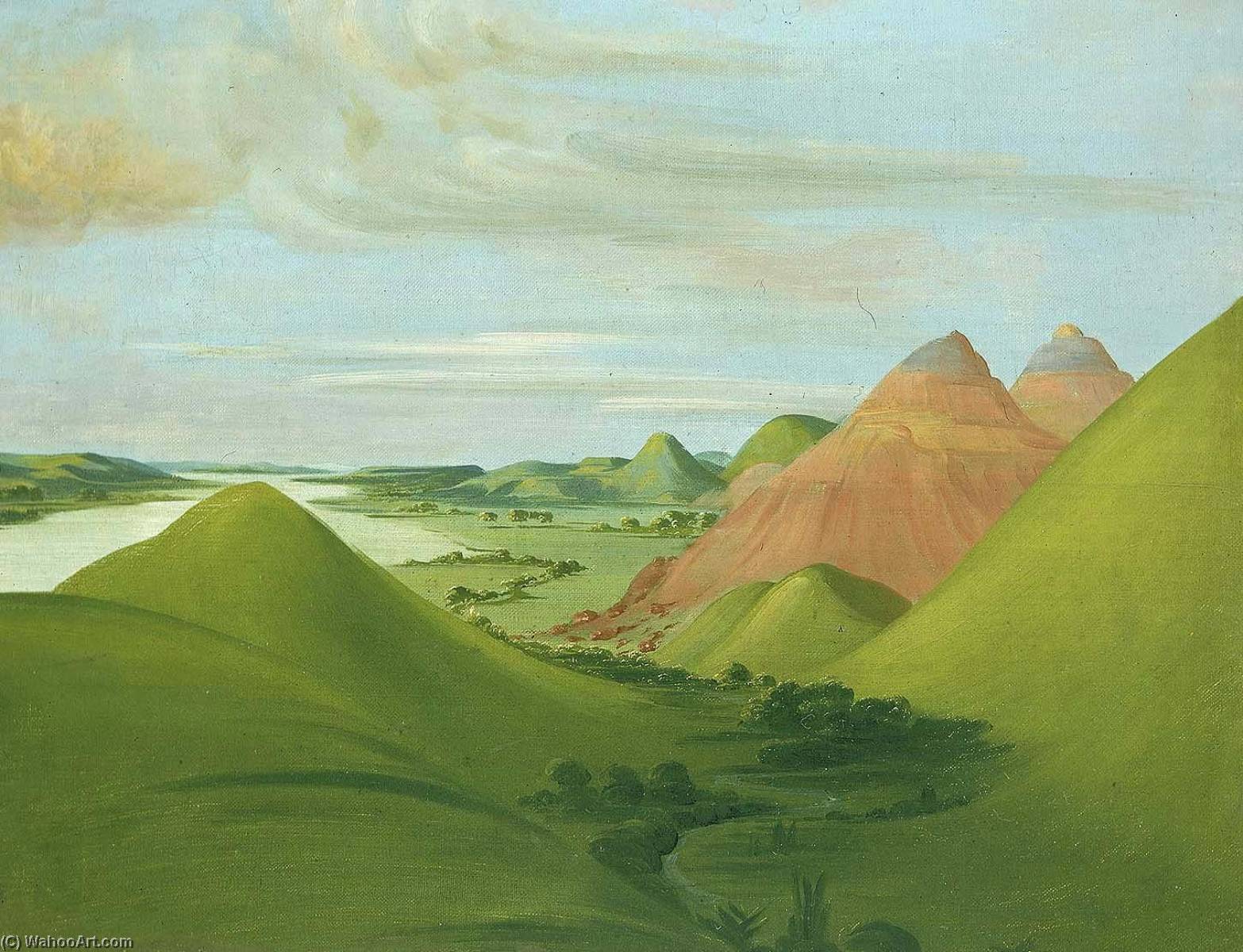 Iron Bluff, 1200 Miles Above St. Louis — George Catlin