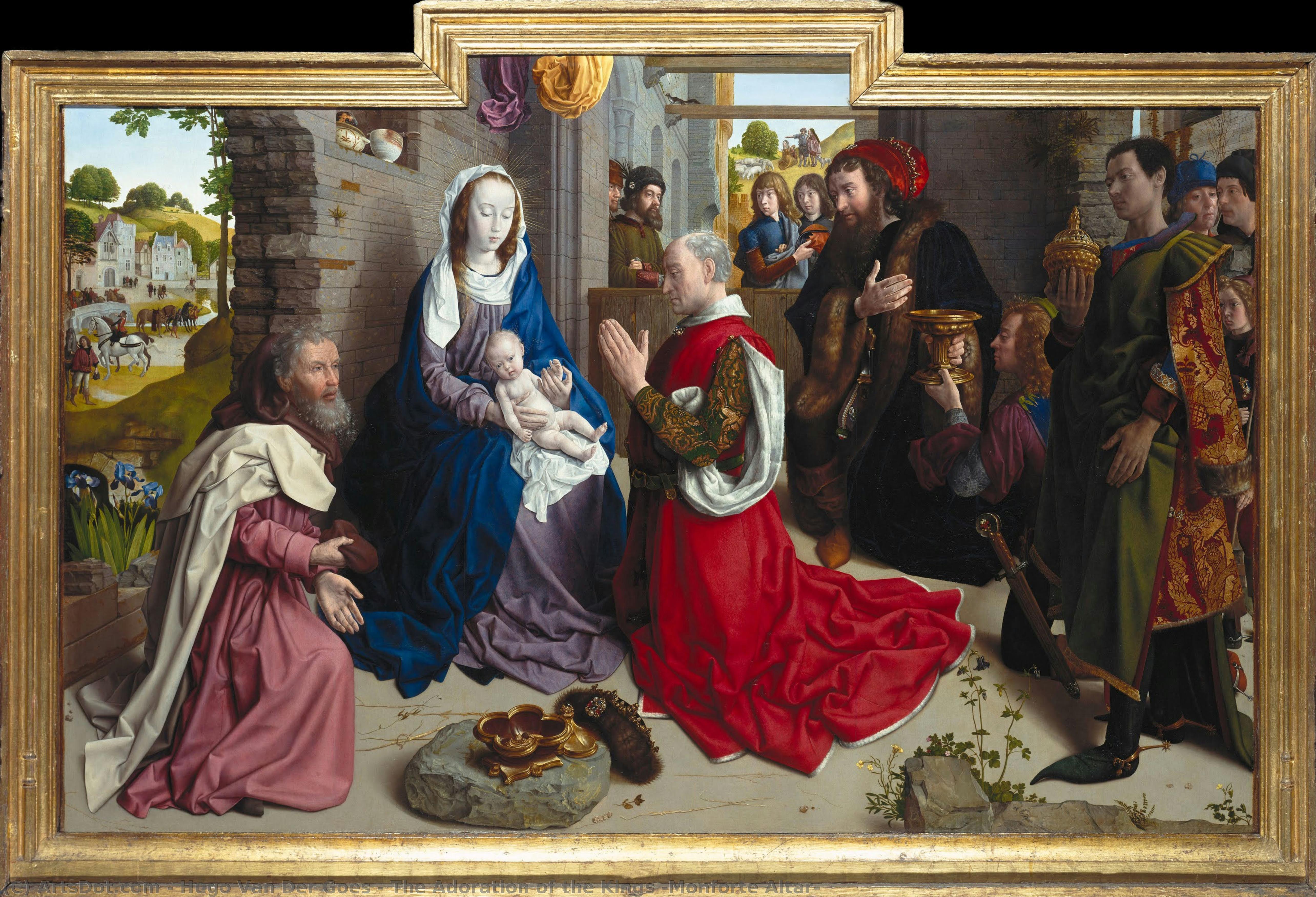 The Adoration Of The Kings (monforte Altar) — Hugo Van Der Goes