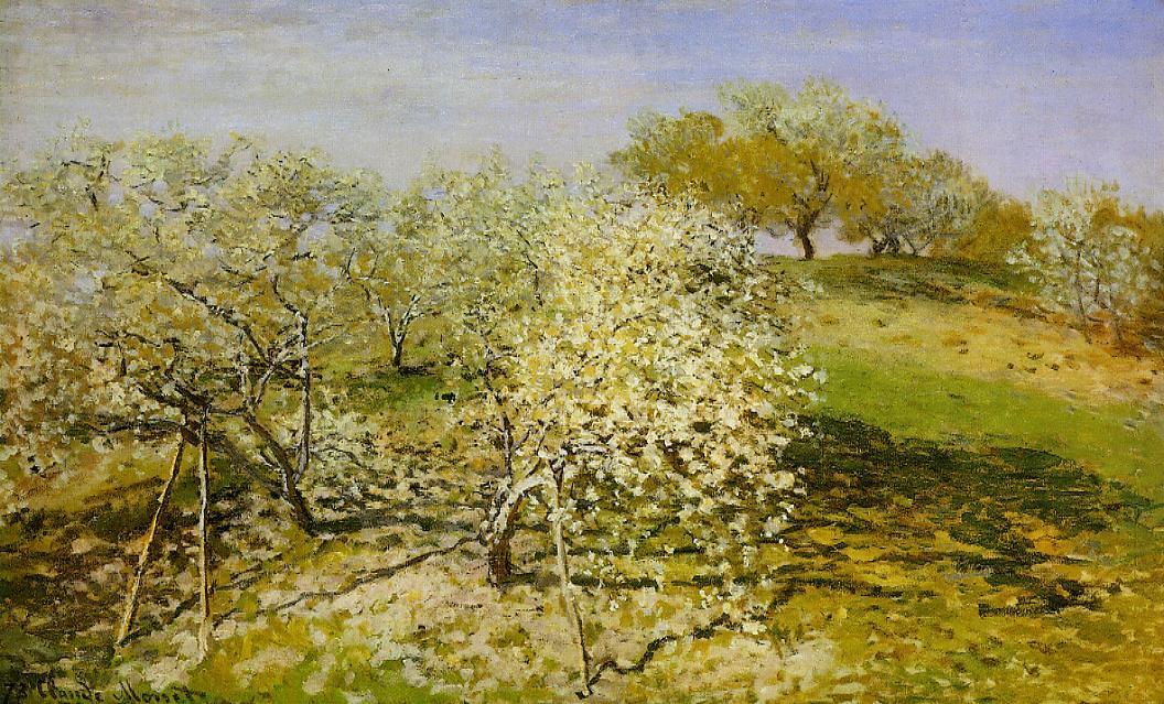 Frühling (oder Apfelbäume In Blüte) — Claude Monet
