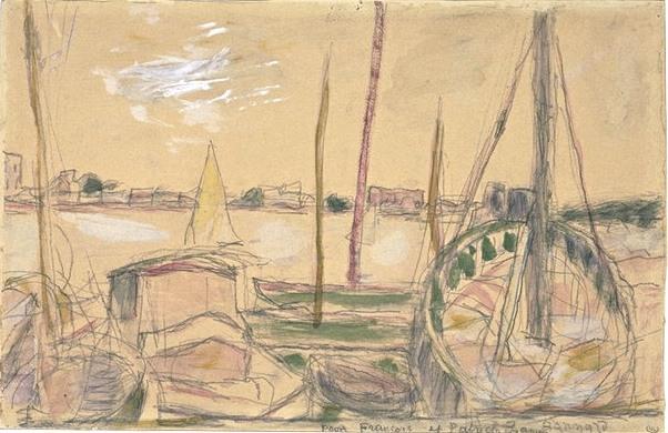 View Of The Port Of Cannes — Pierre Bonnard