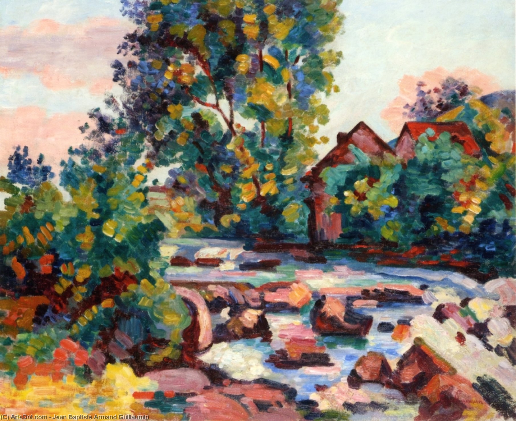 The Lock At Bouchardon — Ferdinand Guillaumin