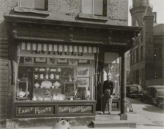 Muller's Antique Shop, Greenwich Avenue And West 10th Street — Berenice Abbott