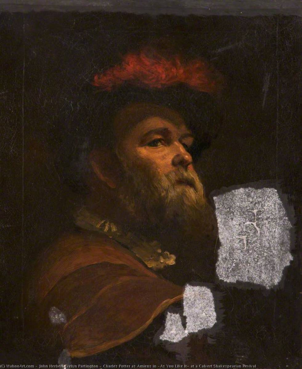 Charles Potter As Amiens In 'as You Like It' At A Calvert Shakespearian Revival — John Herbert Evelyn Partington