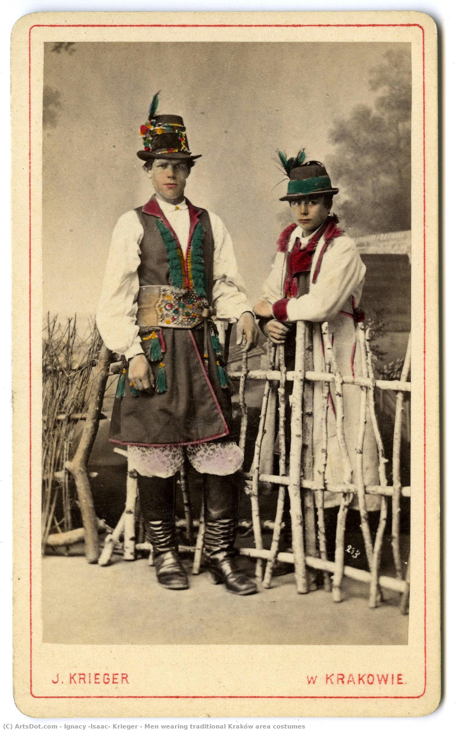 Men Wearing Traditional Kraków Area Costumes — Ignacy Krieger