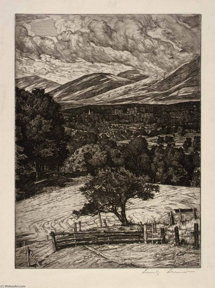 Steeple In The Mountains — Luigi Lucioni