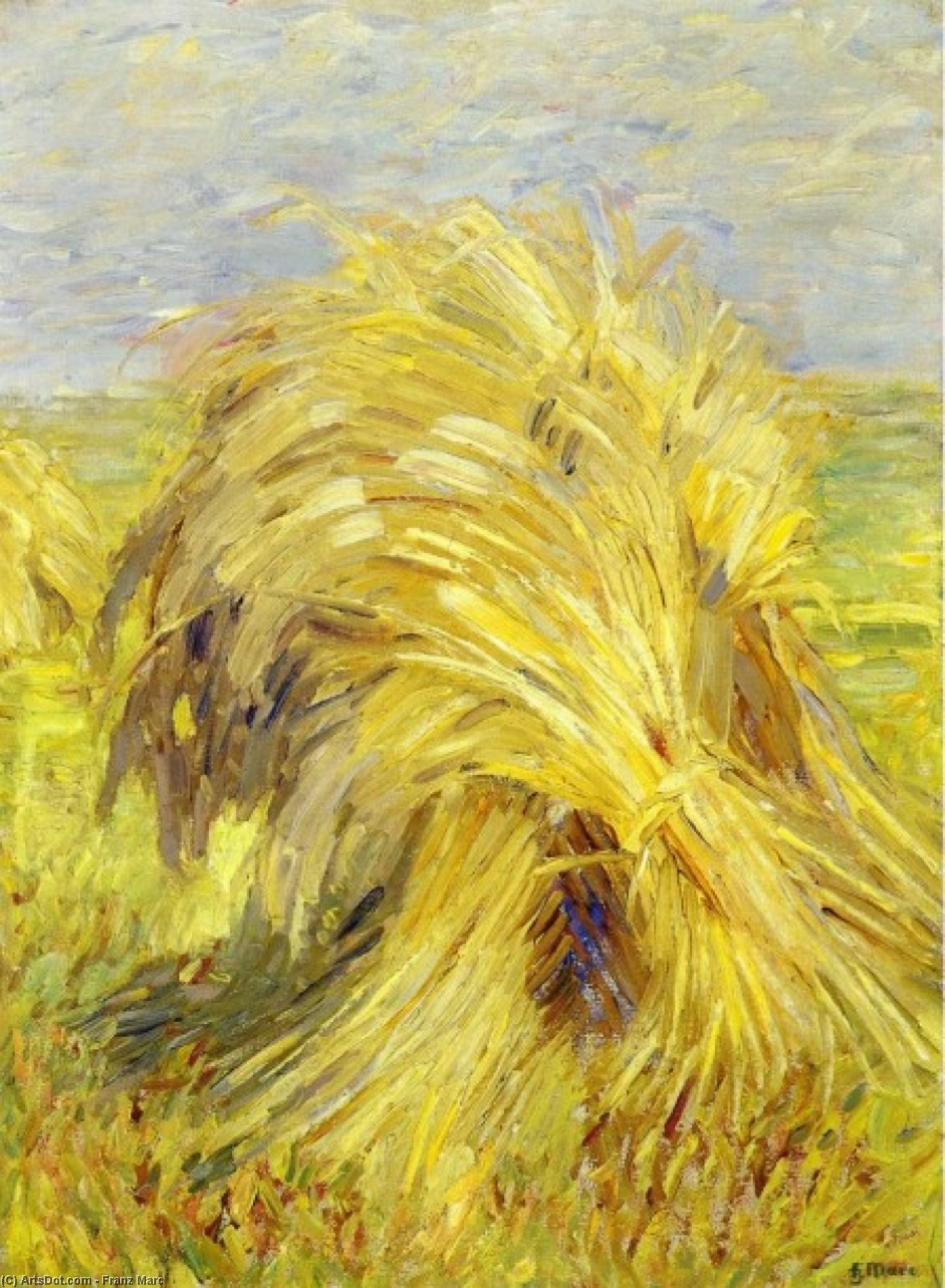 Sheaf Of Grain — Franz Marc