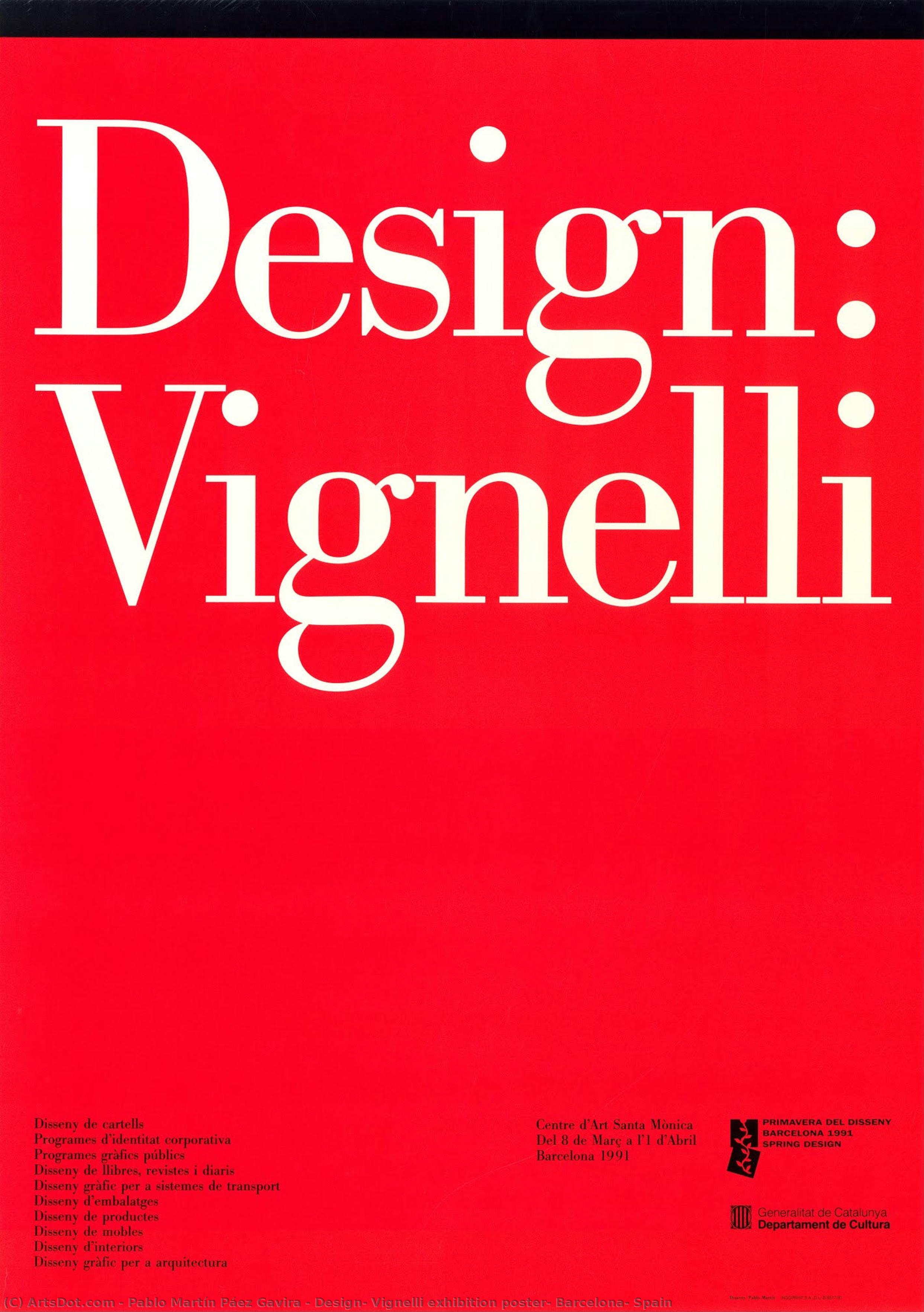 Design: Vignelli Exhibition Poster, Barcelona, Spain — Pablo Martín Páez Gavira