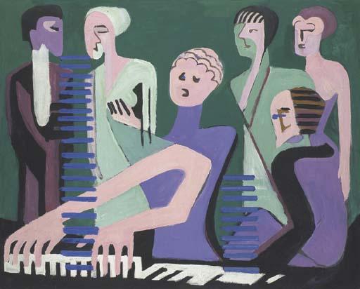 Cantatrice Au Piano Or Pianistin — Ernst Ludwig Kirchner