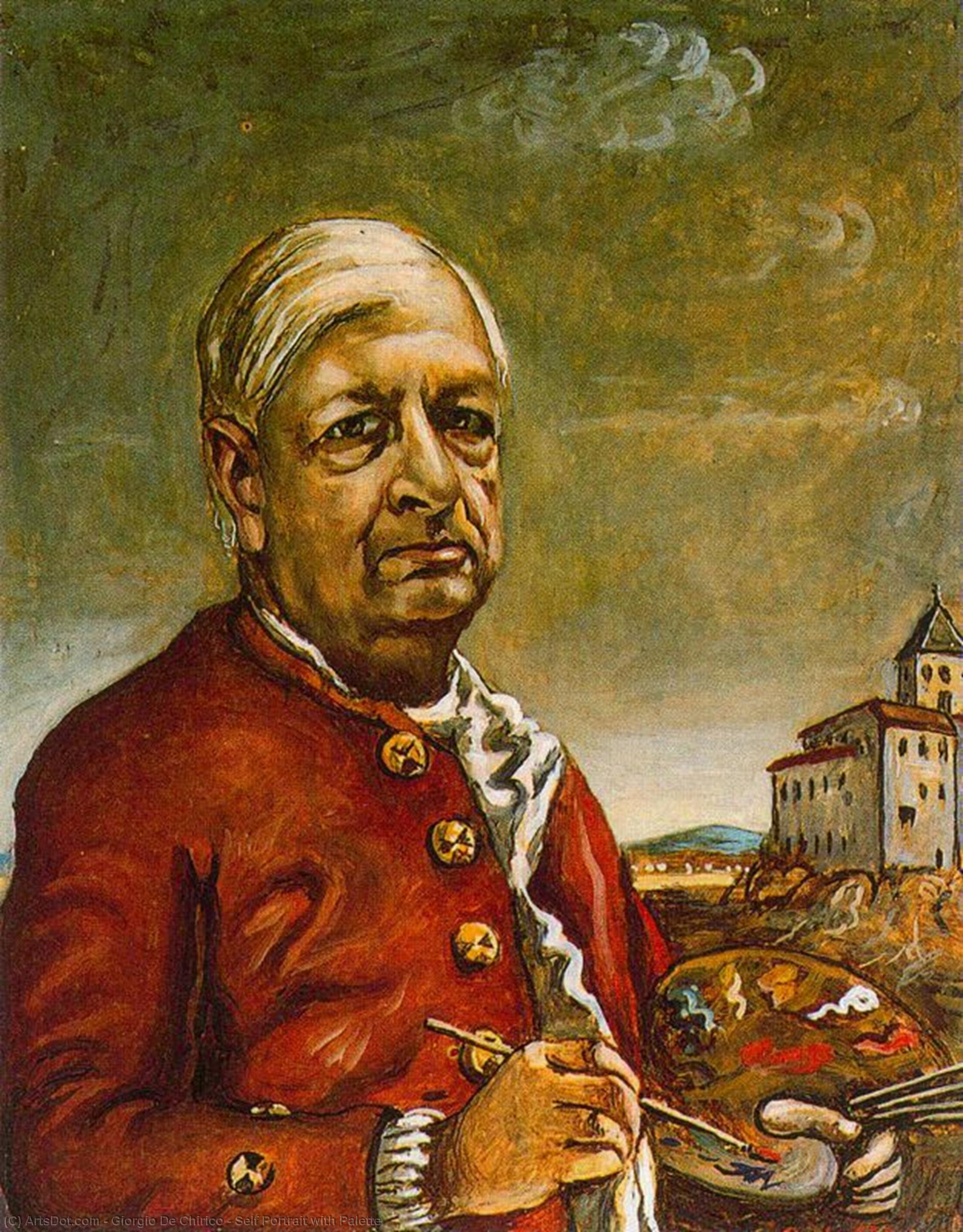 Self Portrait With Palette — Джорджо Де Кирико