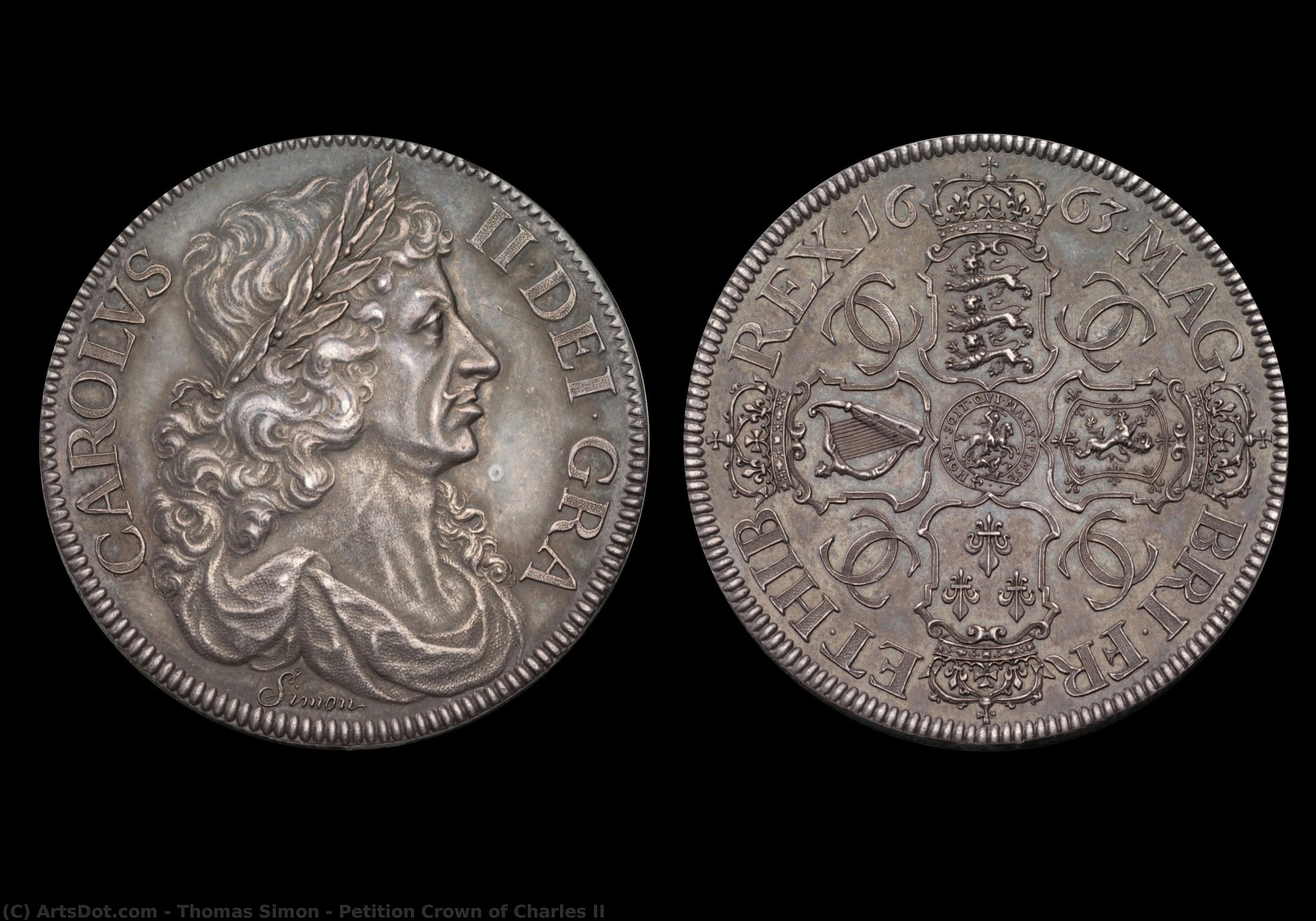 Petition Crown Of Charles Ii — Thomas Simon
