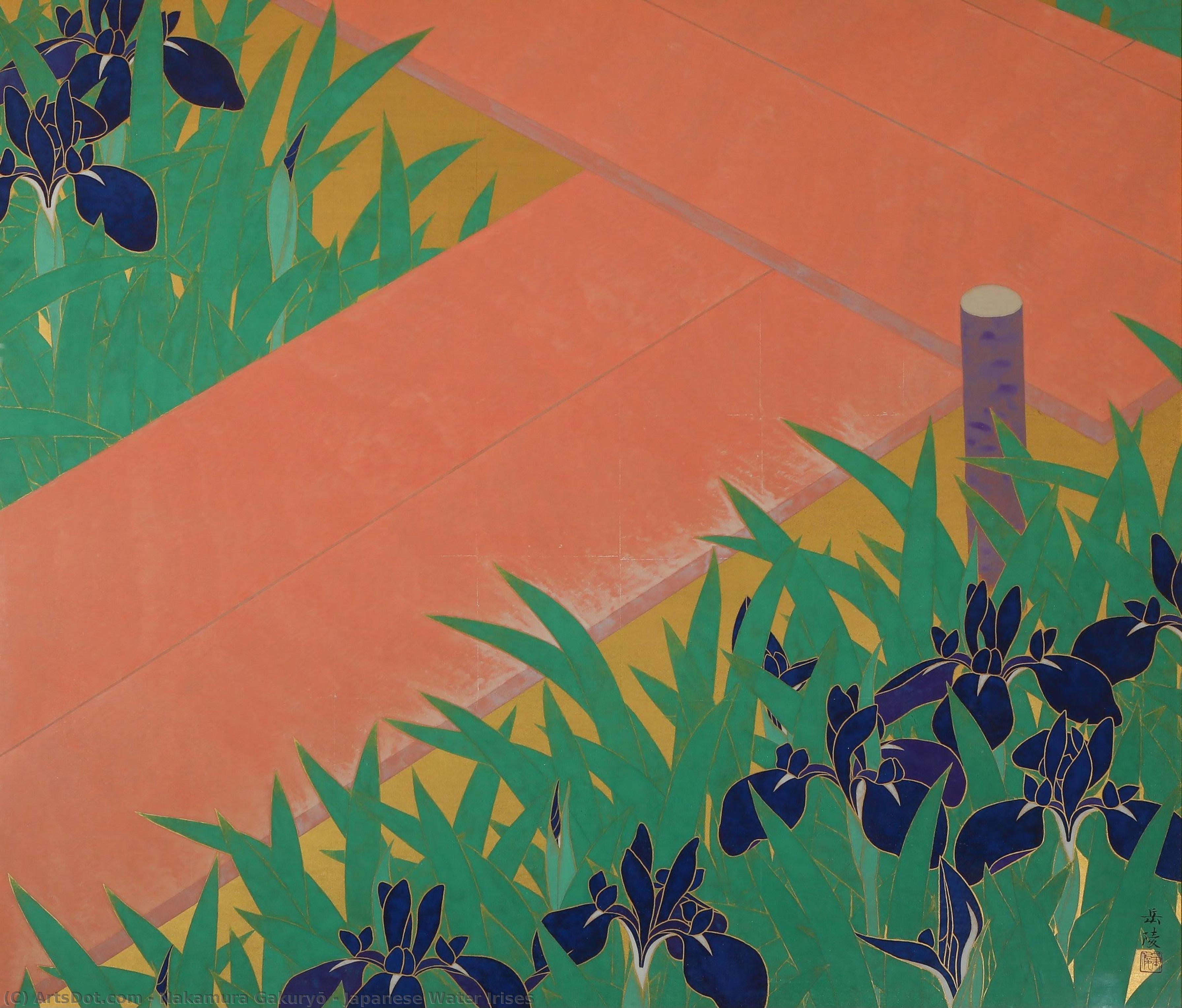Japanese Water Irises — Nakamura Gakuryō