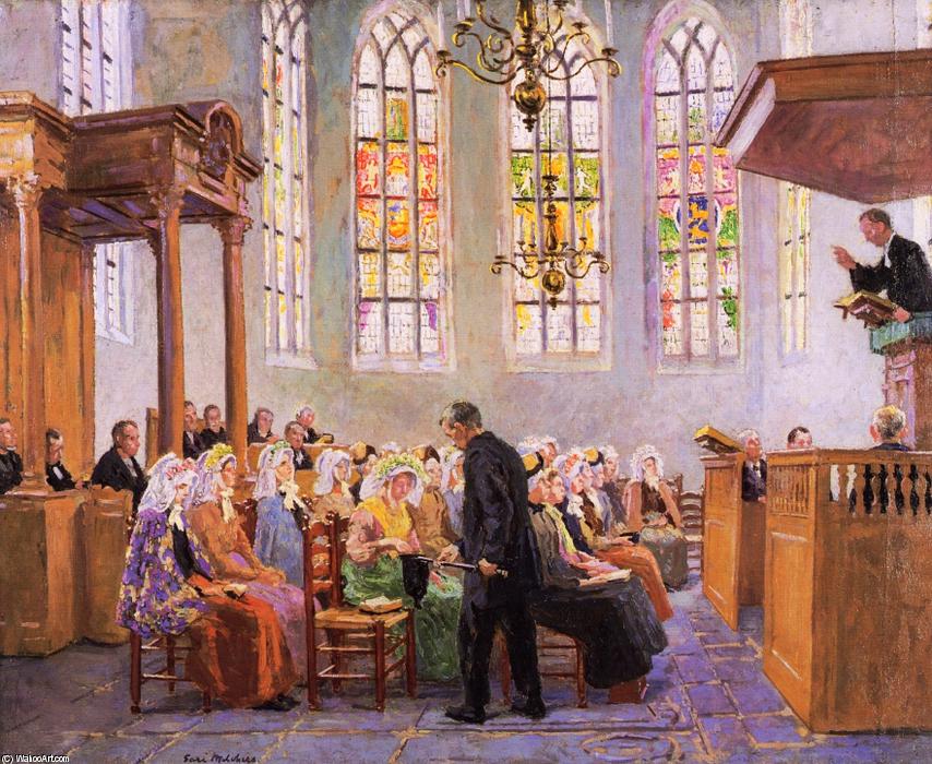 The Offertory (also Known As Interior Of A Church) — Julius Garibaldi Melchers