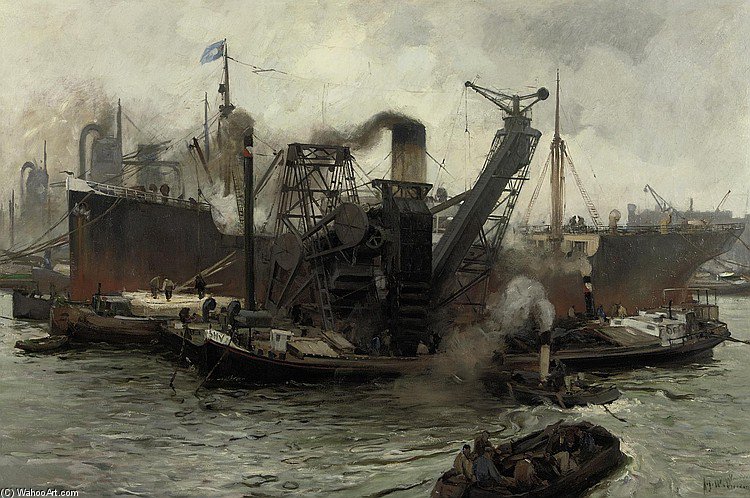 Transportation Of Coals — August Willem Van Voorden