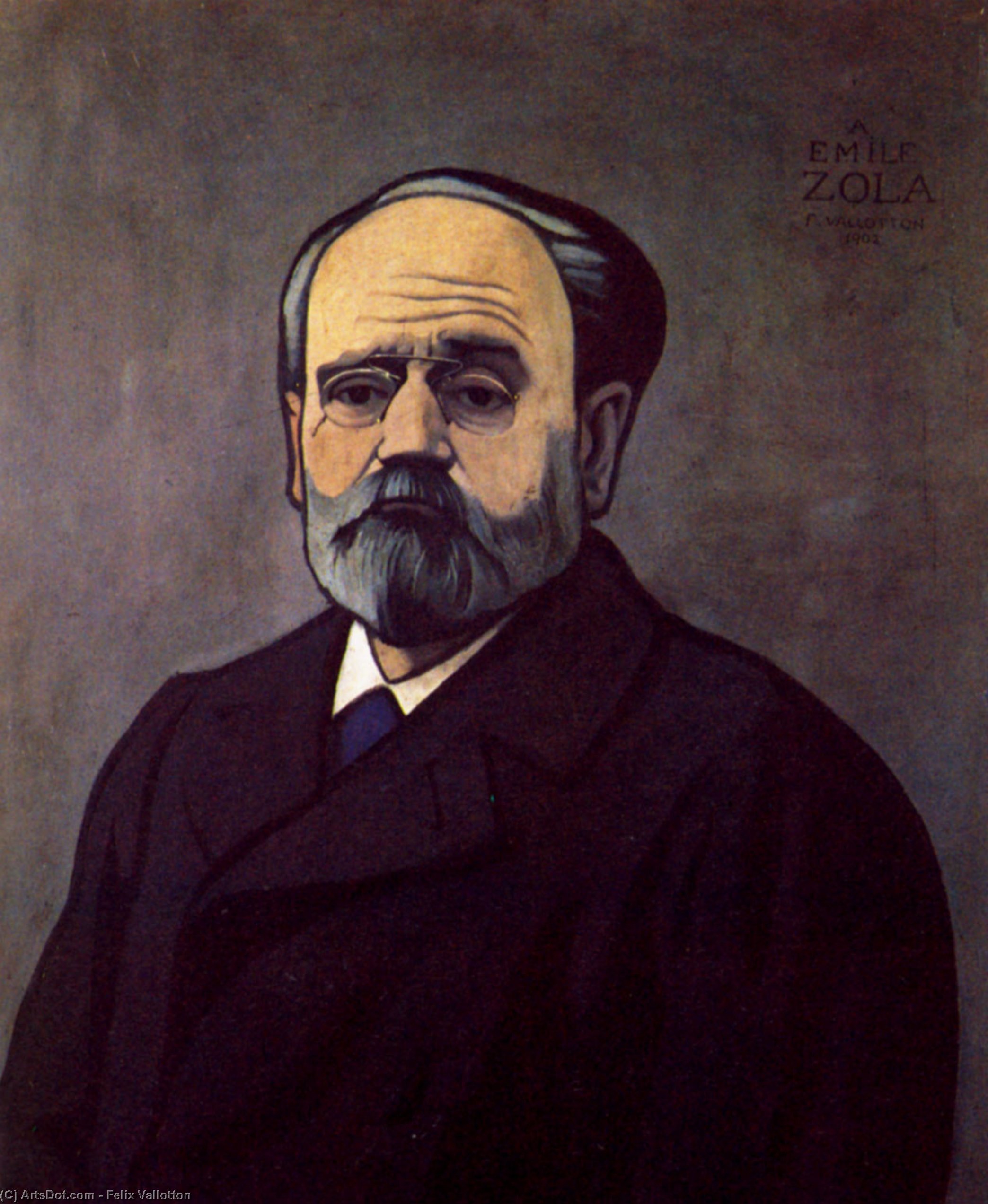 Portrait Of Zola — フェリックス・ヴァロットン
