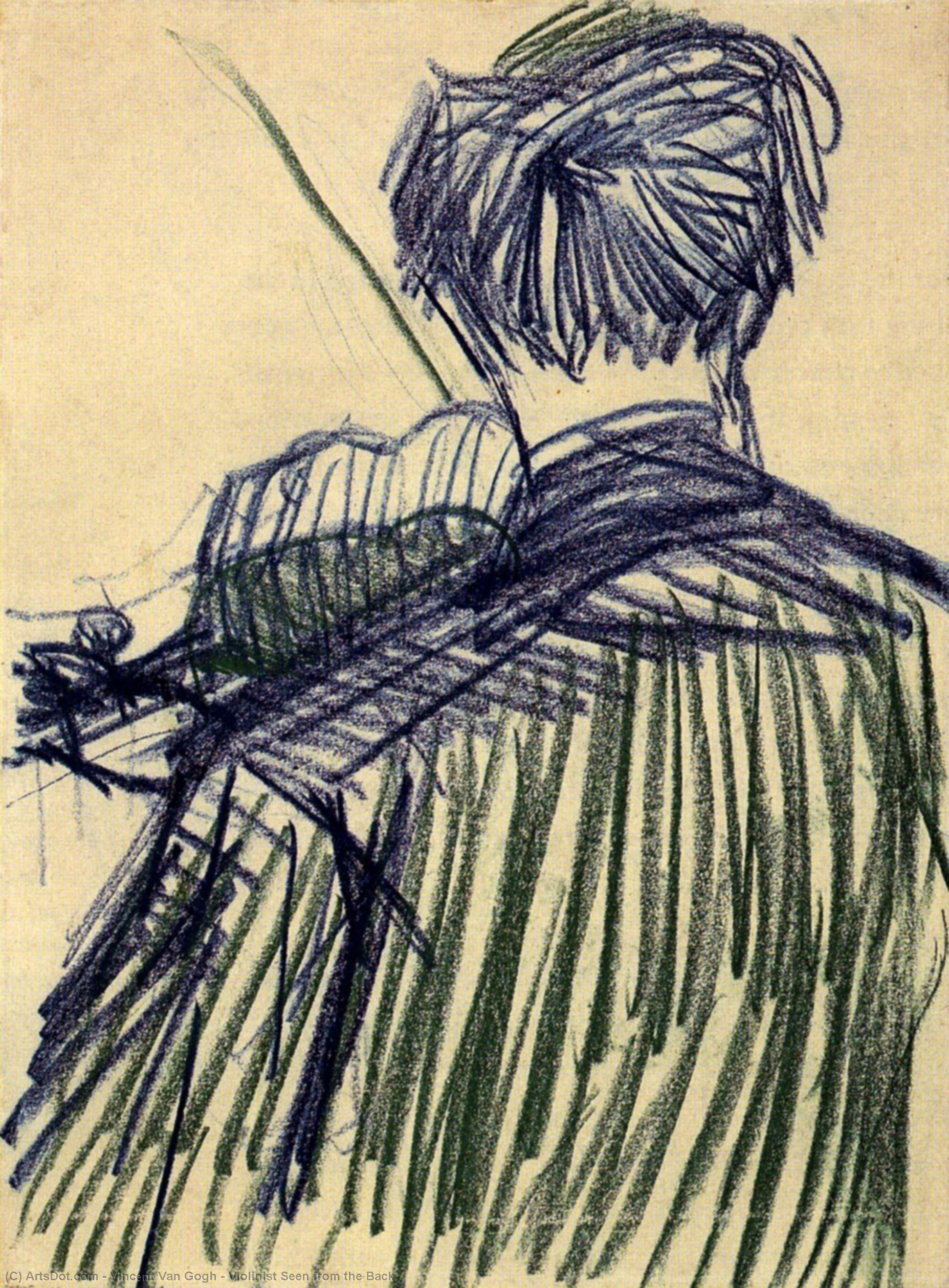 Violinist Seen From The Back — Vincent Willem Van Gogh