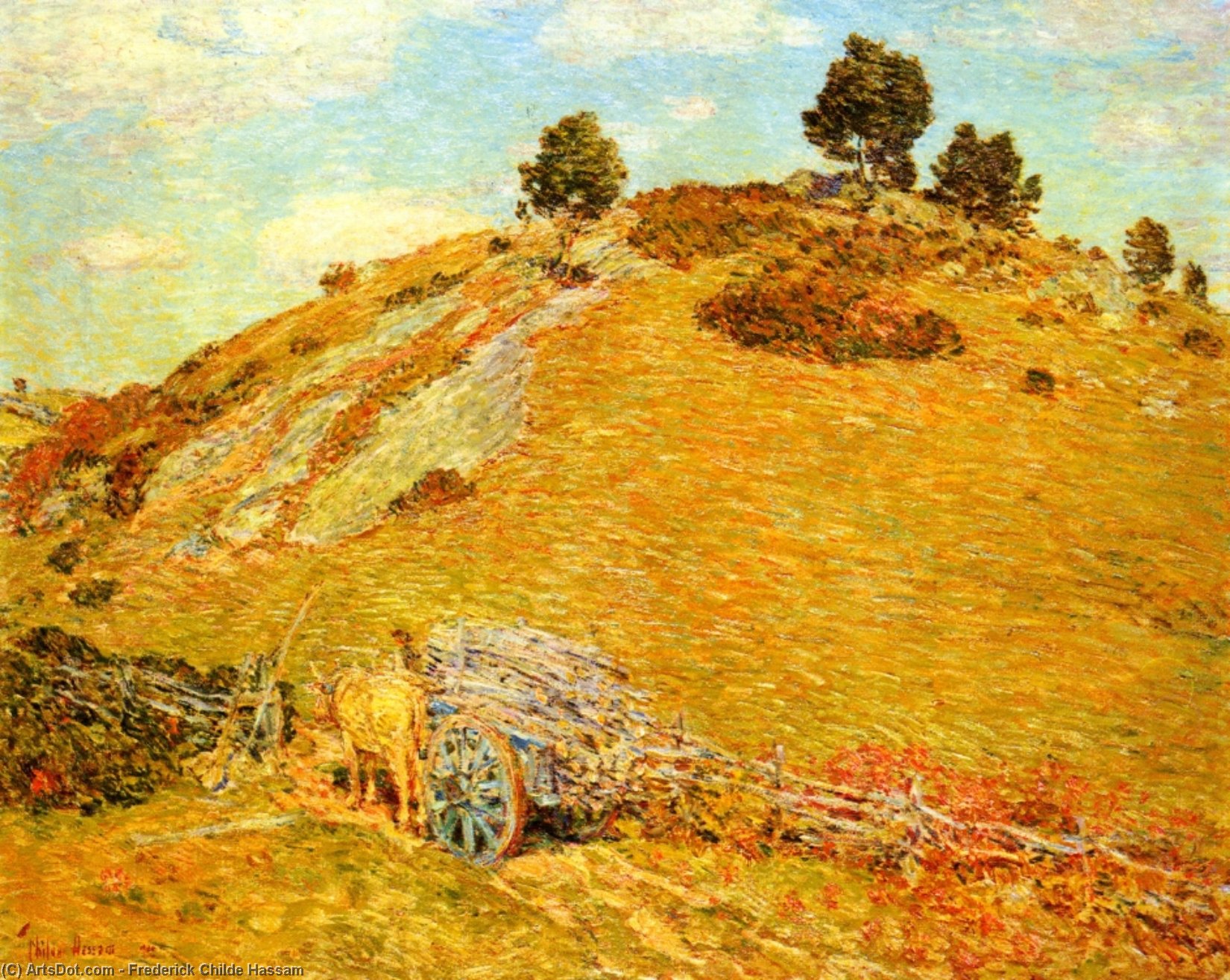 Bornero Hill, Old Lyme, Connecticut — Frederick Childe Hassam