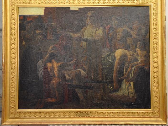 Jésus Guérissant Les Malades Le Christ Guérissant Les Malades Aux Portes D'une Ville À La Fin Du Jour (autre Titre) Christ Guérissant Les Malades Aux Portes D'une Ville À La Fin Du Jour (autre Titre) — Gontier Clément