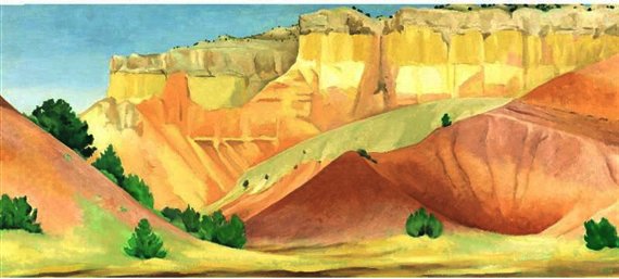 Ghost Ranch Cliffs — ジョージア・オキーフ