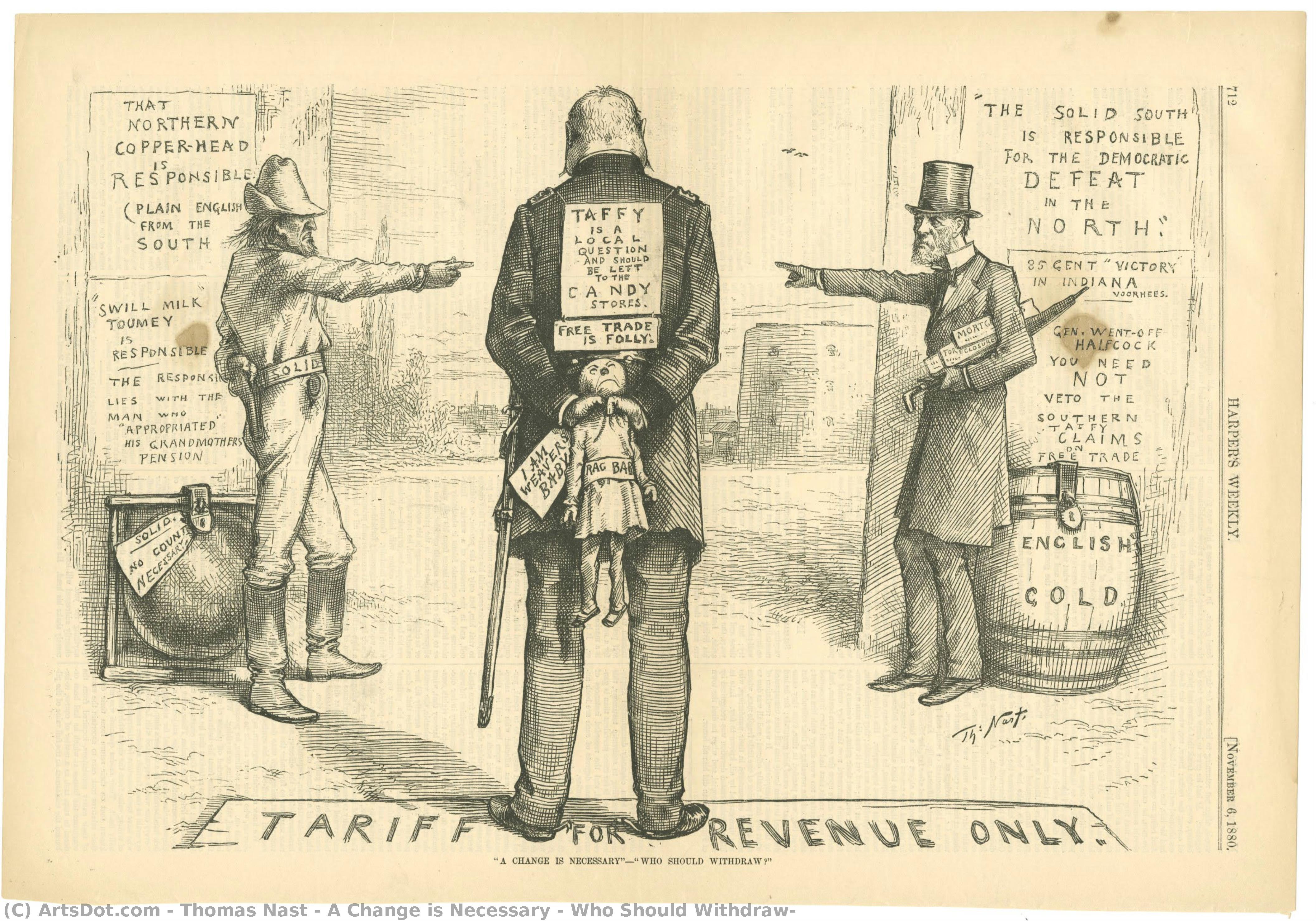 A Change Is Necessary – Who Should Withdraw? — Thomas Nast