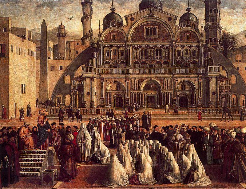 Predicacion De San Marcos En Alejandria — Gentile Bellini