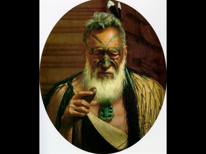 Tikitere Mihi. A Chieftain Of The Ngatiuenuku — Charles Frederick Goldie